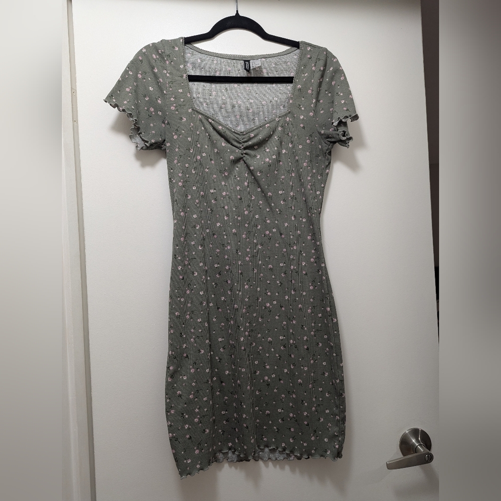 Floral Green Dress